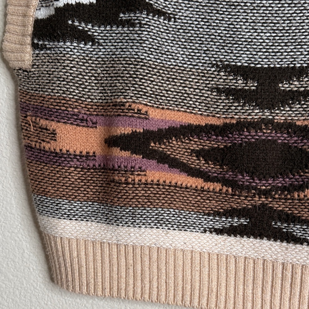 A.N.A Multicolor Patterned Crew Neck Sweater Vest… - image 7